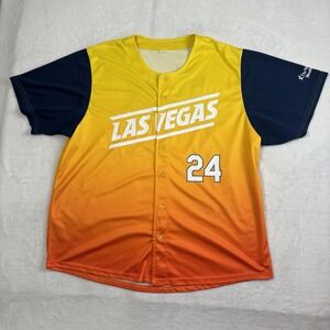 Las Vegas Aviators Short Sleeve Baseball Jersey Ombre Men's XL #24